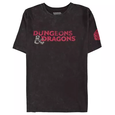 Buy Mens Dungeons And Dragons T-Shirt - Acid Wash D&D • 13.97£