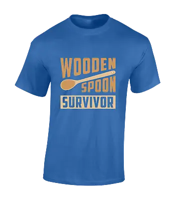 Buy Wooden Spoon Survivor Mens T Shirt Funny Joke Retro Design Top Classic New • 7.99£