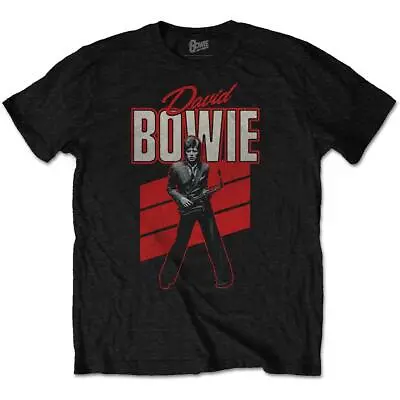 Buy Official Licensed - David Bowie - Red Sax T Shirt Ziggy Stardust • 18.99£