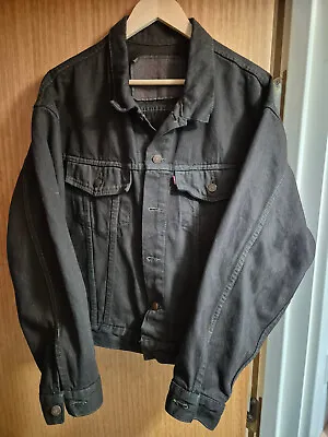 Buy Vintage Men's Levi's Denim Jacket Black | Medium • 29.99£