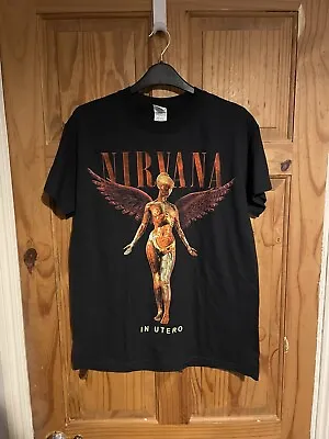 Buy Gildan Nirvana In Utero Colour Unisex Black Cotton T Shirt • 20£