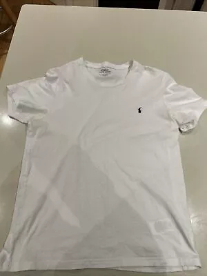 Buy Ralph Lauren T-shirt Small Men’s - White With Blue Horse - Genuine From Flannels • 8£