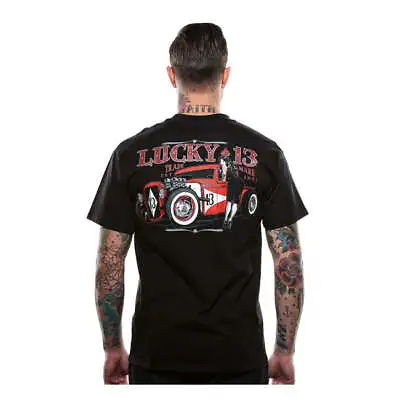 Buy Lucky 13 Adrian T-Shirt Black • 30.99£