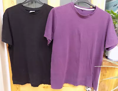 Buy MENS Coconut Island Black Purple  Cotton T-Shirt Size M 40 Ins Chest Cotton • 4.99£