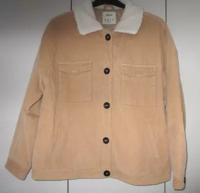Buy Primark Womens Warm Padded Lined Cord Jacket Size 16  • 6.50£
