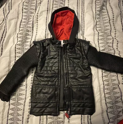 Buy Disney Store Star Wars Kylo Ren Hooded Jacket Faux Leather Kids Size 5-6. • 4.34£