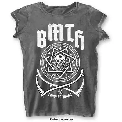 Buy Bring Me The Horizon Ladies T-Shirt: Crooked Young (Burnout) OFFICIAL NEW  • 18.29£