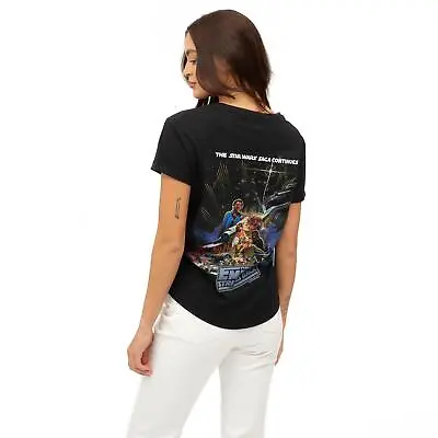 Buy Star Wars Ladies T-shirt Empire Strikes Darth Vadar Back Black S - XXL Official • 13.99£