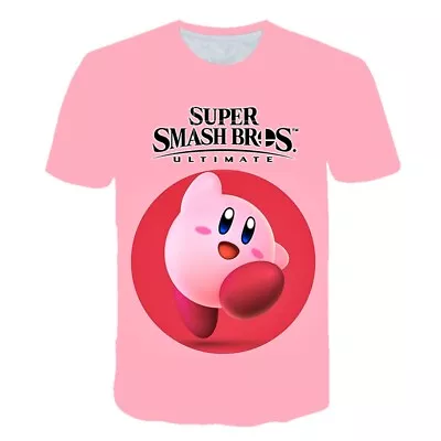 Buy Super Smash Bros 3D T-Shirts Short Sleeve Tee Summer Casual Tee Top Anime • 14.51£