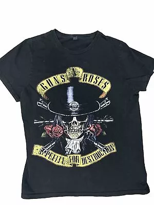 Buy Vintage Guns N' Roses Appetite For Destruction Band T-Shirt Women’s Size Large • 7.08£
