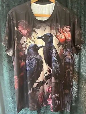 Buy Two Ravens Crows T Shirt Top XL Wicca Pagan BNWOT • 10£