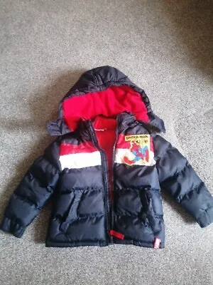 Buy Boys Marvel Spiderman Winter Jacket Size 3 Years • 7.99£