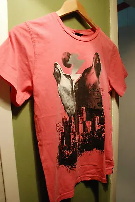 Buy H&m Urban Werewolf Hot Pink T-shirt Goth Gothic Cyberpunk Halloween Howling • 8.50£