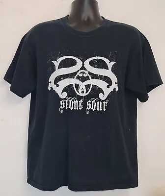 Buy Vintage 2000s Y2k Stone Sour Double Sided T Shirt Size Large  • 55£
