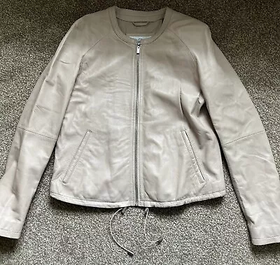 Buy La Redoute Jacket  Shell Pink Soft Real Sheepskin Leather Women Size 10 • 0.99£