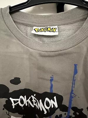 Buy Boys Pokemon Pikachu Grey Sweater Size 12 Years • 3£