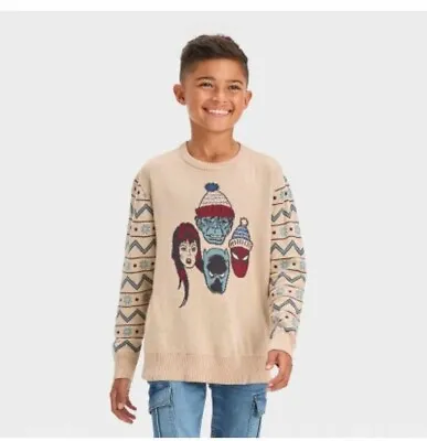 Buy Nwt Disney Store 100 Years Anniversary Boy's Marvel Christmas Sweater • 16.88£