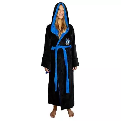 Buy Harry Potter Ravenclaw Hooded Bathrobe For Adults One Size Fits Most • 98.51£