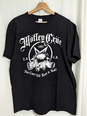 Buy Official Motley Crue T Shirt You Can't Kill Rock & Roll Black Classic Metal Band • 12.95£