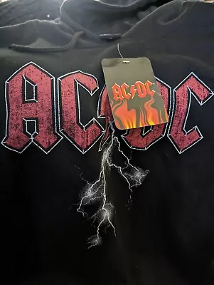 Buy AC/DC Black Hoodie Men’s Unisex Large Brand New With Tags Lightning • 21.69£