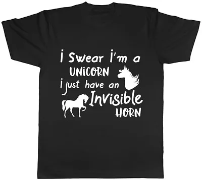 Buy I Swear I'm A Unicorn I Just Have An Invisible Horn Ladies Womens T-Shirt • 8.99£