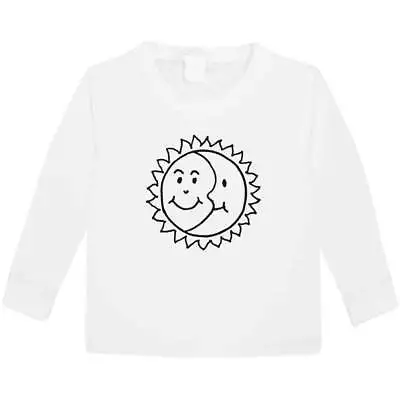 Buy 'Happy Sun And Moon' Children's / Kid's Long Sleeve Cotton T-Shirts (KL041680) • 9.99£