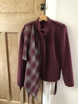 Buy Vintage Purple Jacket With Detachable Shawl Size Medium  • 25£