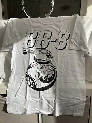 Buy Star Wars The Force Awakens BB-8 T-Shirt White Large New • 5.99£