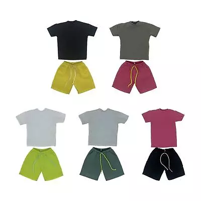 Buy 1/6 Scale Doll T-shirts Pants Kids Pretend Playset Short Sleeve Decoration • 14.11£