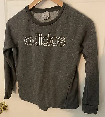Buy Adidas Sweater Girls Large Gray Sparkle Pullover Hoodie Size L (12-14).   #27 • 4.72£