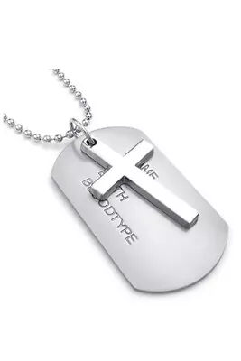 Buy Jewelry Men's Necklace,    Tags Dog Tag Alloy Pendant With 68cm5792 • 4.78£