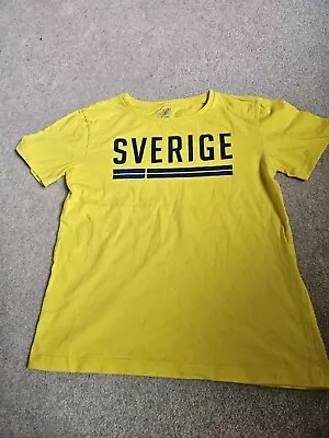 Buy Fab Sverige (Sweden) Yellow  T Shirt Size 134-140cm/Age 9-10 Years. Exc Cond • 4£