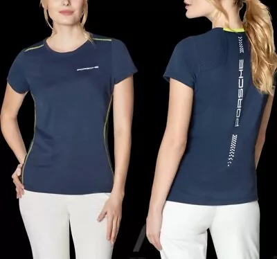 Buy Porsche T-shirt Sport Drivers Collection Dark Blue WAP548J Womens Size XXL • 31.18£