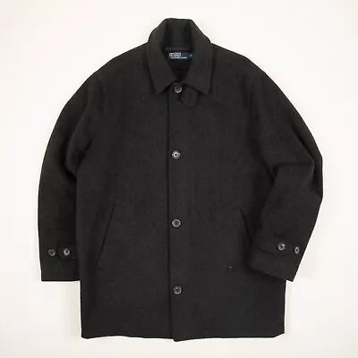 Buy Vintage Polo Ralph Lauren Wool Coat Winter Jacket Overcoat 3045 • 49.99£