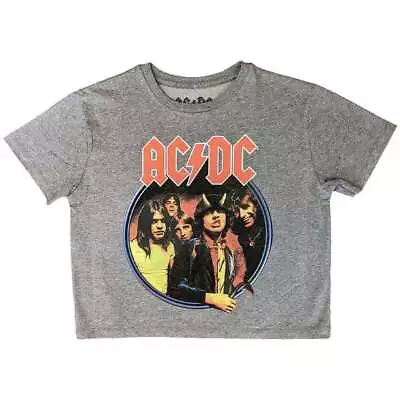 Buy AC/DC Highway To Hell Circle Crop Top • 14.93£