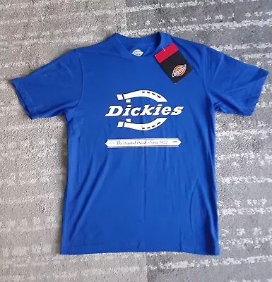 Buy Dickies Workwear Horseshoe T-Shirt Short Sleeve Medium Blue BNWT • 7.99£