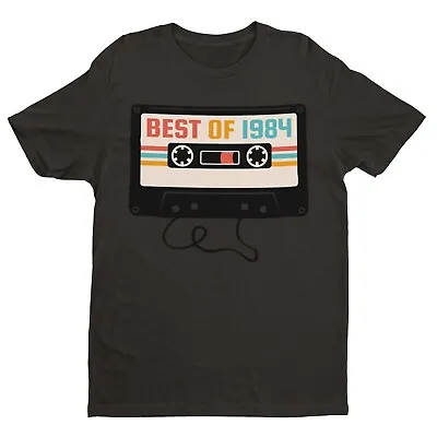 Buy 40th Birthday In 2024 T Shirt Funny Best Of 1984 Retro Cassette Tape Gift Idea • 9.77£