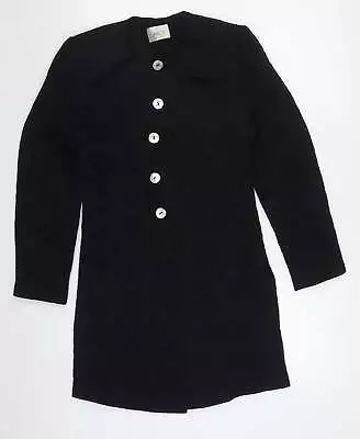 Buy Grace Womens Black Floral Jacket Size 10 Button • 9.50£