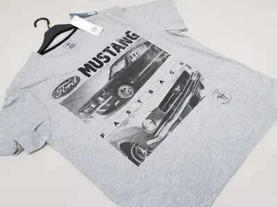 Buy Ford Mustang 60's Retro American Classic Car Design Grey Shirt Xl Ideal Gift • 10.99£