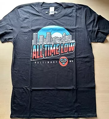 Buy ALL TIME LOW Baltimore Mens / Womens / Unisex T Shirt Black Blue Red Size L • 7.95£