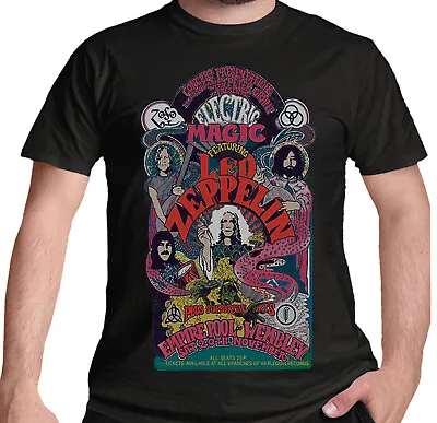 Buy Led Zeppelin T Shirt Official Electric Magic Rock Band Concert Robert Plant NEW • 14.99£