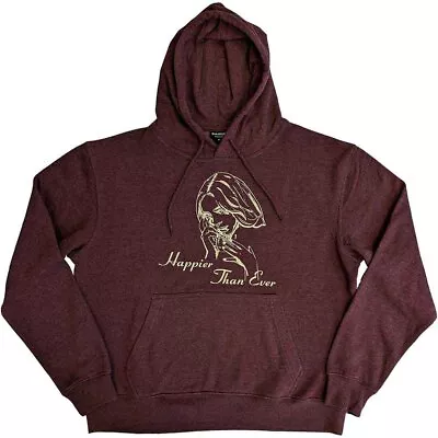 Buy Billie Eilish 'Happier Than Ever' Brown Pullover Hoodie - NEW OFFICIAL • 29.99£