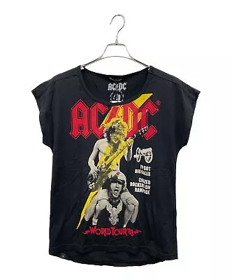 Buy Hysteric Glamor Tops Women's AC/DC Printed Sleeveless Top Black • 135.12£