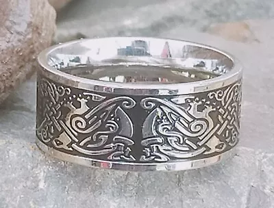 Buy Viking Tree Of Life Ring, Stainless Steel Viking Ring, Celtic Tree Of Life Ring • 9.95£