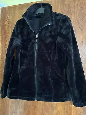 Buy Women’s Black Teddy Bear Fleece Jacket S • 5£