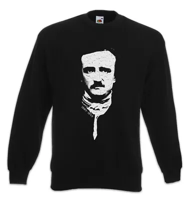 Buy Edgar Sweatshirt Pullover Portrait Allan Allen Symbol Poe Raven Nevermore Horror • 37.14£