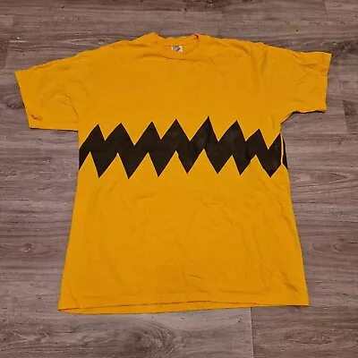 Buy Vintage Charlie Brown Snoopy Peanuts Zig Zag T Shirt Size XL Jerzees • 32£