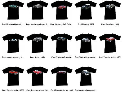 Buy T-Shirt Ford US Automotive Part 2 - Fruit Of The Loom S M L XL 2XL 3XL USA • 19.72£