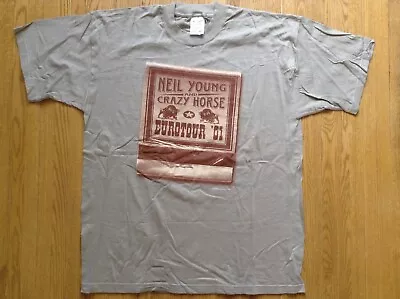 Buy Neil Young & Crazy Horse T-SHIRT 2001 European Tour - Never Worn!! • 47.35£
