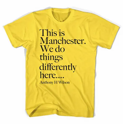 Buy Tony Wilson Manchester Factory Records Unisex T-Shirt All Sizes Colours • 13.99£